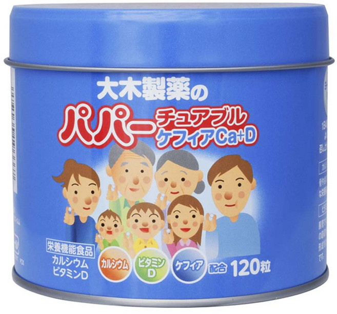 오키제약 파파 캐피어 칼슘 + D 츄어블, 1개, 120정
