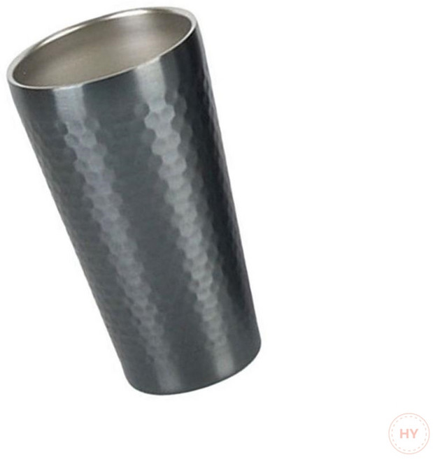 벌집무늬 블랙 스텐컵 350ml 고급스텐컵 다용도컵 편리한물컵 스뎅컵 이중스텐컵