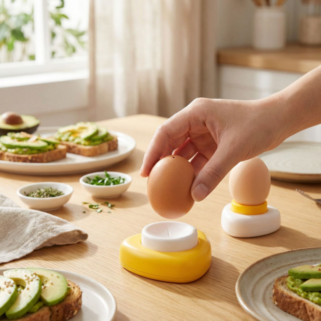 계란삶기용 계란펀치기 에그피처 삶은계란 구멍내기 터짐방지 펀칭기, 1개