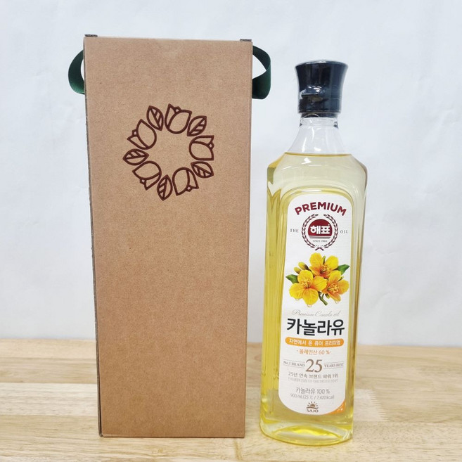 해표 카놀라유 900ml 1입 실속 명절 식용유선물세트, 4개