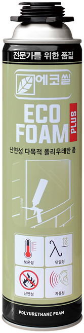 1개/수달코리아/우레탄폼 750ml 일회용/건(겸용) 난연성 틈새, 1개