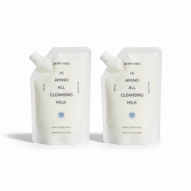 듀이트리 하이 아미노 올 클렌징 밀크 200ml 리필 2개, [리필+리필] 밀크 200ml 리필 2개