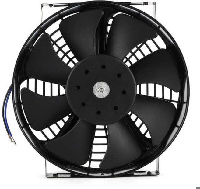 자동차 트럭에 대 한 10in 범용 팬 엔진 냉각 전기 라디에이터 에어컨 DC 12V 80W 2400RPM, [01] 옵션1