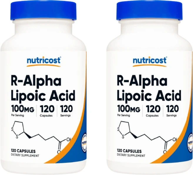 Nutricost r-알파리포산 100mg 캡슐 120정 2 SET - 쿠팡