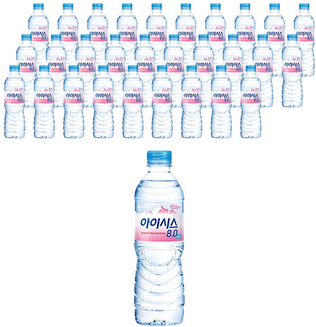 아이시스 생수, 500ml, 100개