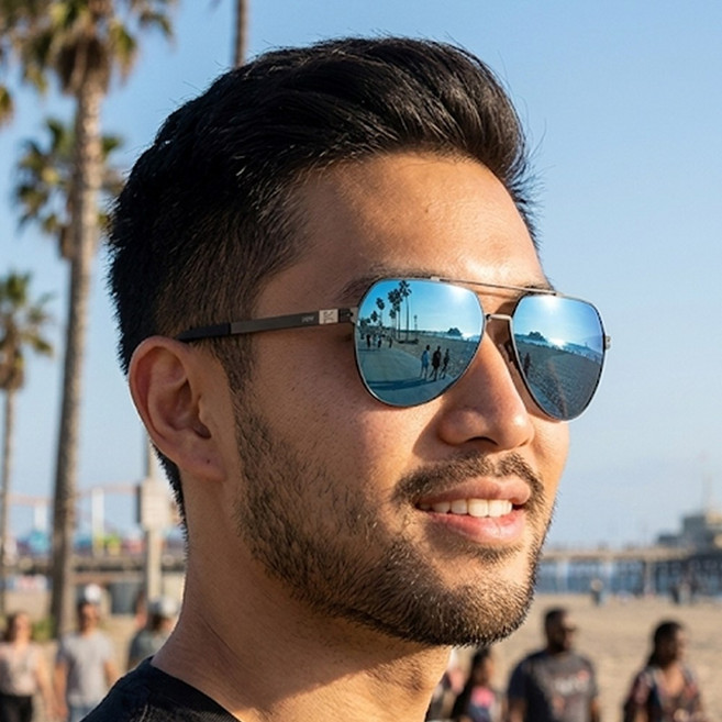 Jeep 지프 메탈 프레임 편광선글라스 A3123