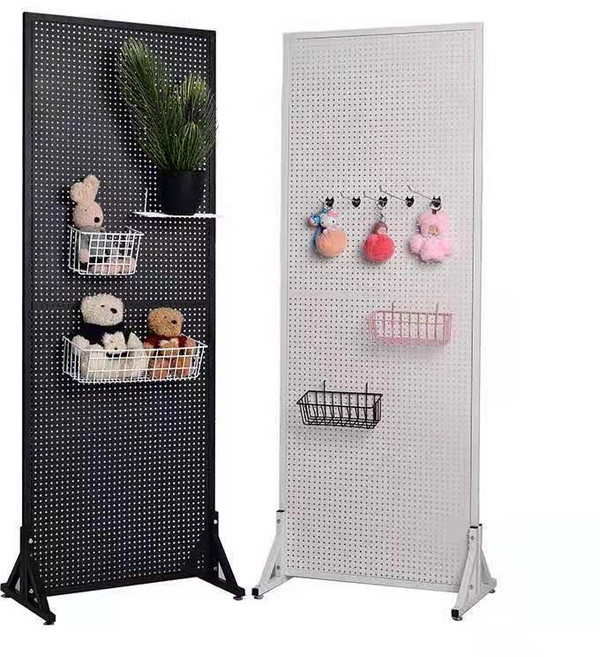 타공판 철제파티션 가벽 공간분리 인테리어 타공 가벽 파티션 가림막 칸막이 가벽 공간분리, 화이트 1200*600(바퀴달린)