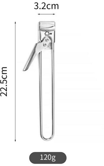 조정 가능한 다기능 병따개 스테인레스 스틸 뚜껑 오프 항아리 주방 도구 용 노동 절약 나사 캔, 01 22.5CM