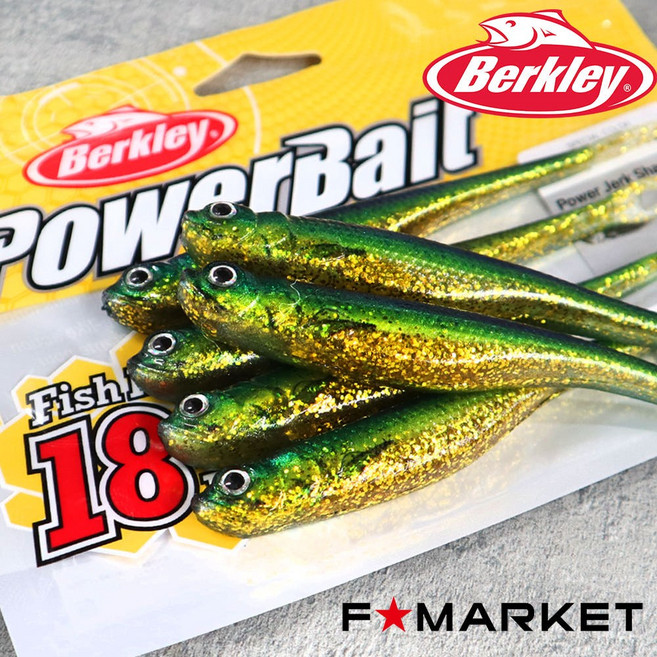 버클리 저크쉐드 5인치 광어 다운샷 웜, 1개, 60g, HD골드만새기