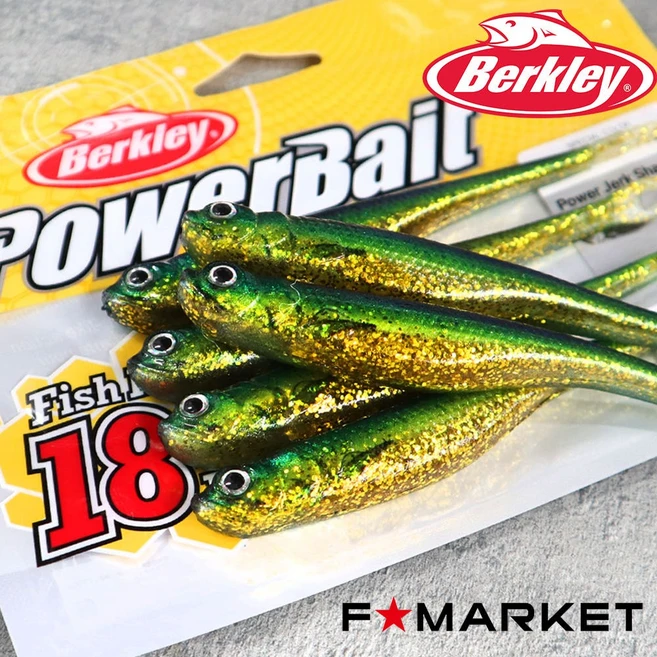 버클리 저크쉐드 5인치 광어 다운샷 웜, 1개, 60g, HD골드만새기 - 쿠팡