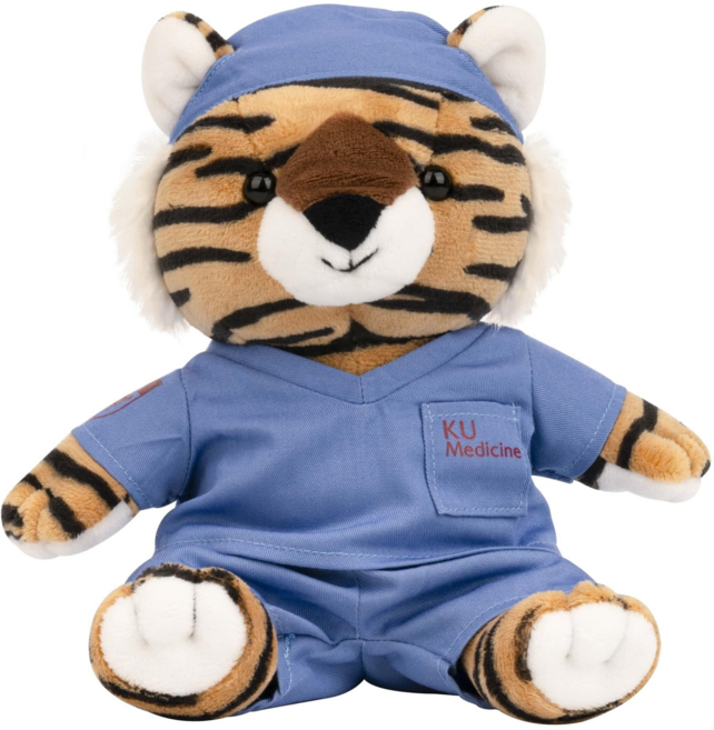 호의랑 미니 수술복 인형 호랑이인형, 1개