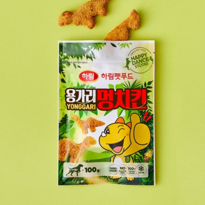 하림펫푸드 더리얼 용가리 멍쿠키, 치킨, 100g