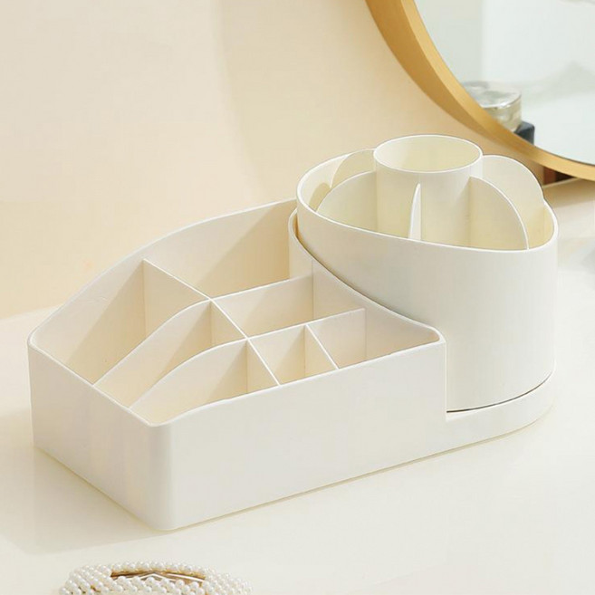 HK.sell 빙빙 회전 칸막이 정리 수납함, M, 1개