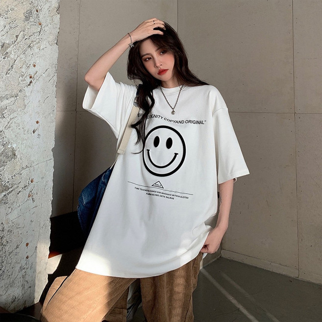 블랑루즈 빅스말 오버 캐주얼 반팔 티셔츠