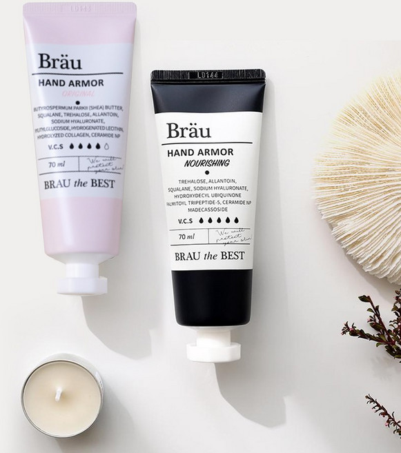 브로이 핸드아머 핸드크림 미용인 승무원 주부 워터프푸르 코팅보호막, 핸드아머 오리지널+원터치캡 (아카시아 꽃향), 1개, 70ml