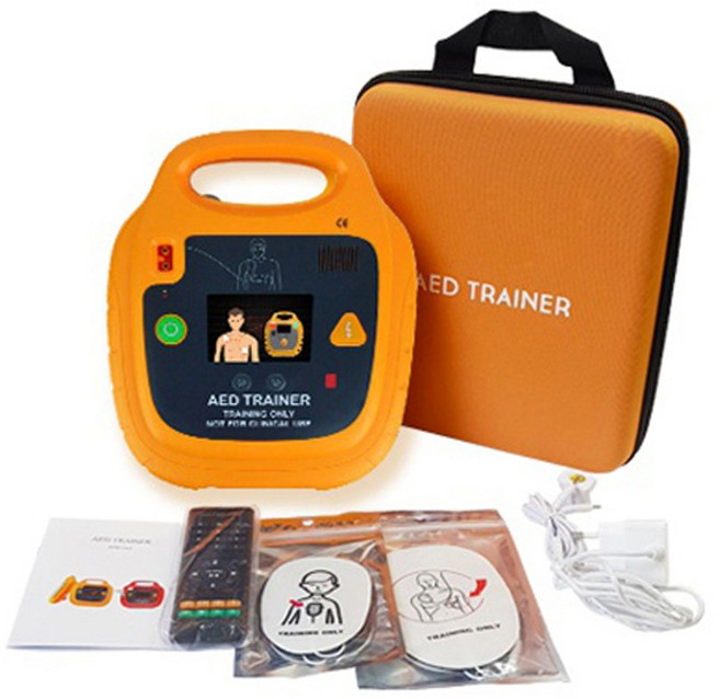 충전식 교육용제세동기 교육용 AED 리모컨포함 색상랜덤출고 안전교육, 1개