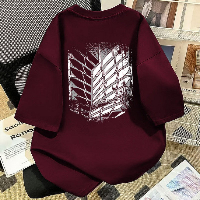 자유의 날개 조사병단 잉크젯프린팅 의상 여름티 진격의거인