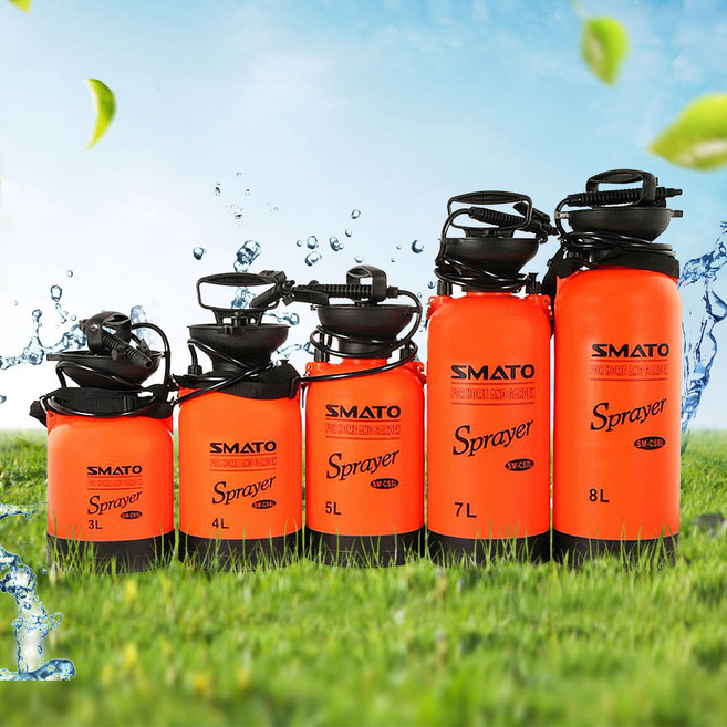 분무기 충전 압축 원예 텃밭 화분 화초 압축분무기, 레드, 2개