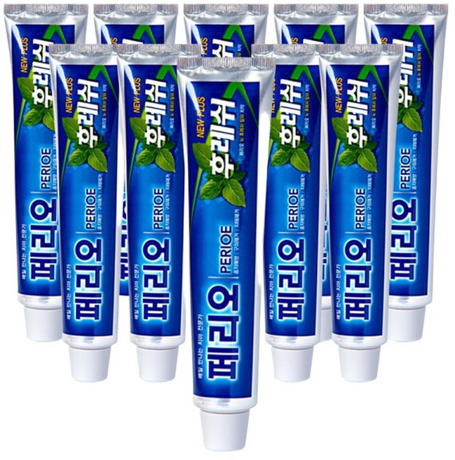 페리오 뉴후레쉬 알파 치약 150g x 10개 벌크 충치케어 구강 대용량 업소용 알치약