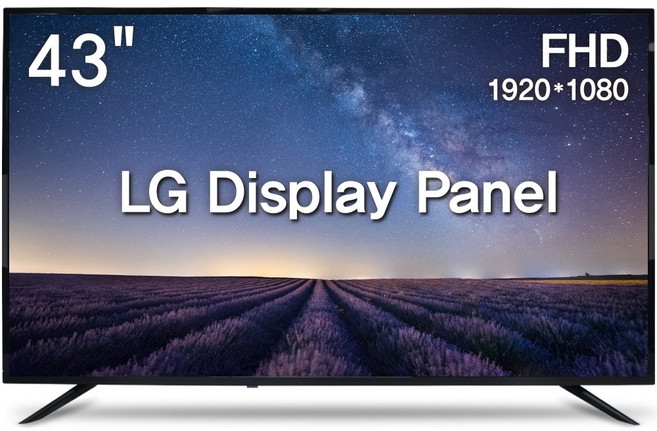 위드라이프 43인치 FHD TV 대기업정품패널 에너지1등급 고화질티비, 109cm/43인치, 43F, 스탠드형, 방문설치