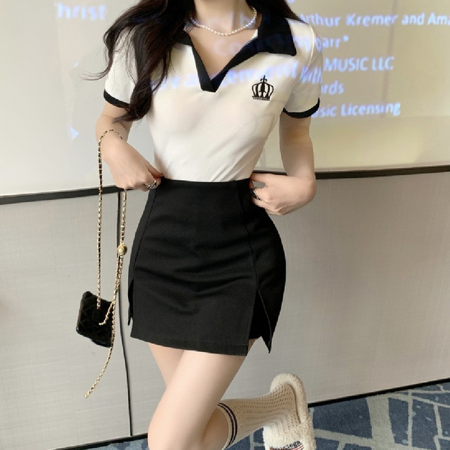 마리하우스 테니스치마바지+반팔티 세트 투피스