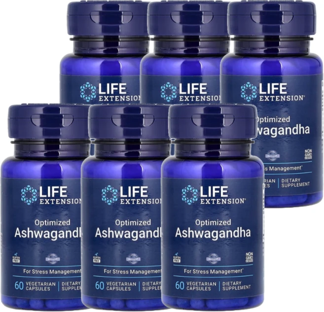 라이프익스텐션 옵티마이즈드 아슈와간다, 60정, 6팩 - 쿠팡