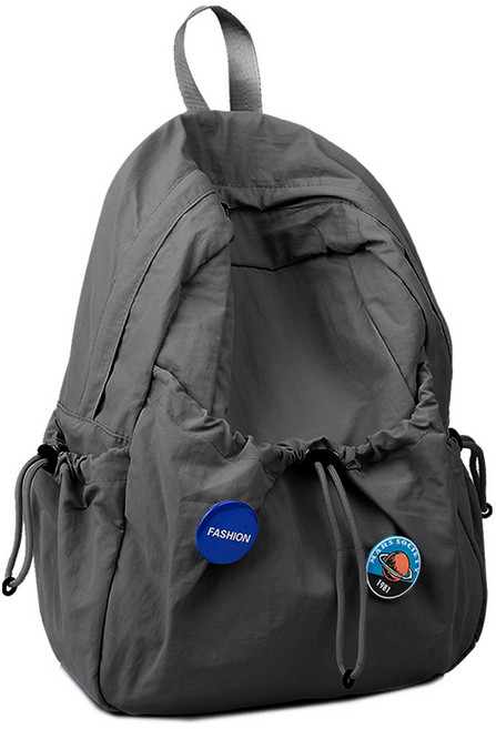 가벼운 단색 무지 스트링 경량 스트릿 바스락 백팩