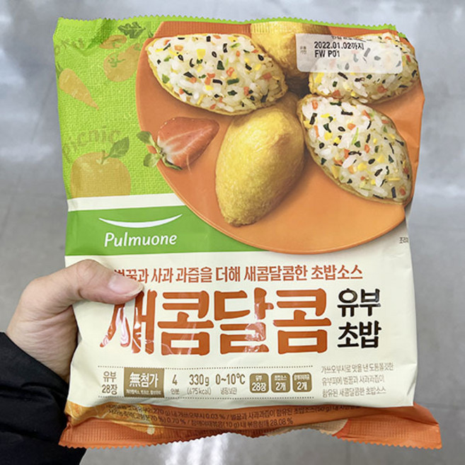 풀무원 새콤달콤 유부초밥 330G, 아이스박스포장, 2개