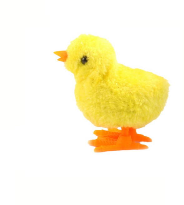 逗貓雞玩具 毛絨互動發條玩具 趣味狩獵訓練, 電動逗貓雞, 1個, 【顏色隨機出貨】