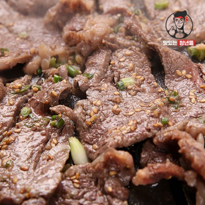 [맛있는청년들] 서서갈비 부드러운 양념 소안심 600g(300gx2팩), 단품, 단품