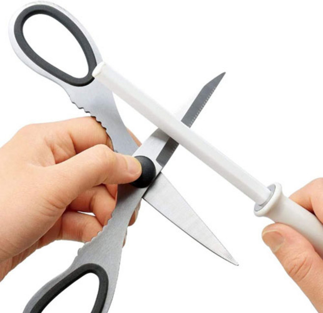 시모무라 손잡이칼갈이 세라믹 칼가는기계, 1개