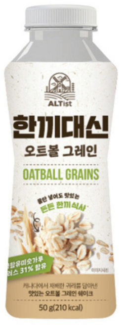 알티스트 한끼대신 오트볼 그레인, 50g, 24개