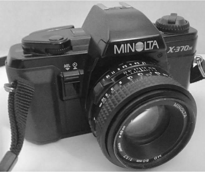 코니카 미놀타 X-370N 35mm SLR 필름 카메라 MD 마운트 수동 초점 줌 렌즈 갱신, SLR 카메라 코니카 미놀타 X 370N 35mm 필름, 1개