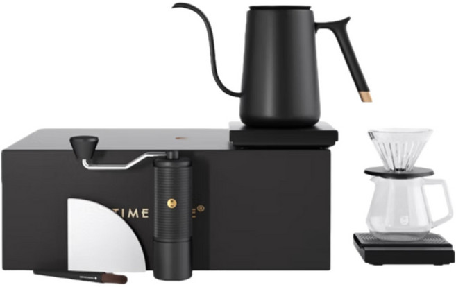 타임모어 고급형 핸드드립 커피 세트 C5, 1개, 블랙