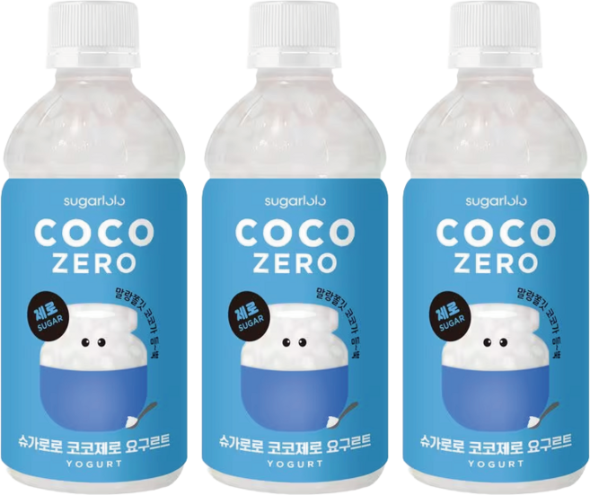슈가로로 코코제로 요구르트, 340ml, 48개