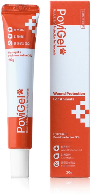 하울릭 강아지 고양이 피부병 아토피 외이염 연고 포비겔, 1개 - 쿠팡