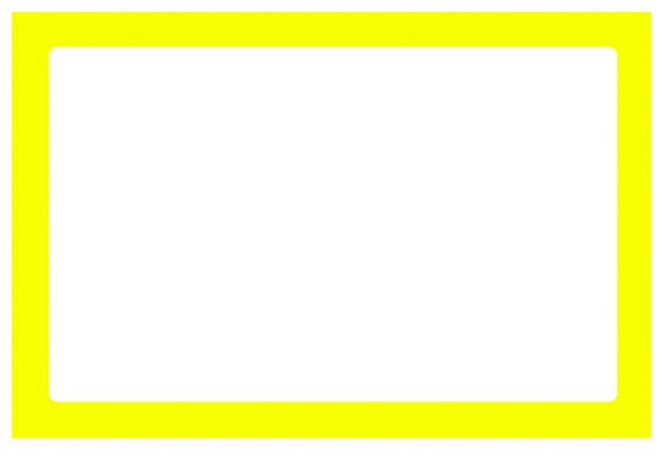 옷에 붙이는 방수 사각형 단체행사 모임용 일회용 이름 네임 스티커 명찰, 100매, 노랑