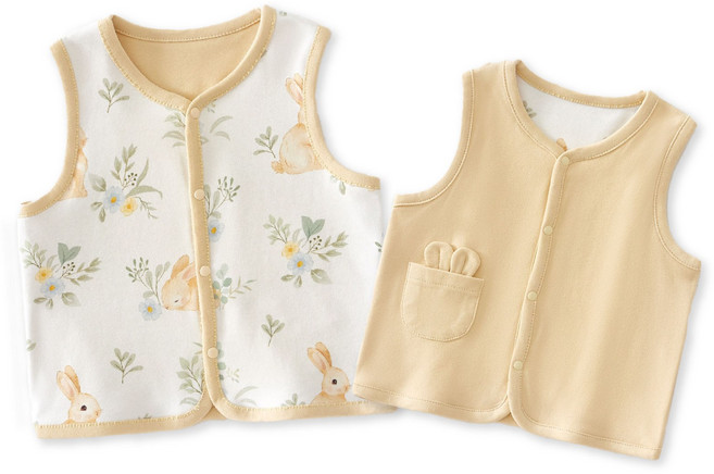 嬰兒背心可愛兔子印花 柔軟親膚