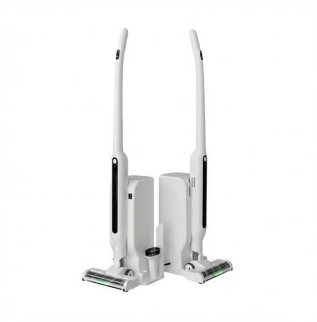 [신상품] 클래파 초경량 자동먼지비움 BLDC 무선 청소기 + 먼지봉투 5장 + 물걸레 키트, white, Vc33m31b1lg/진공청소기