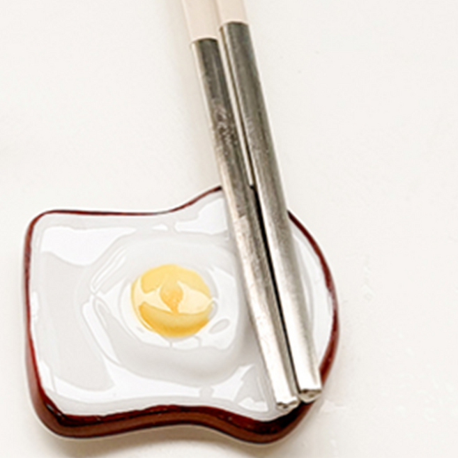 귀여운 수저거치대 식빵모양 젓가락받침 포크 커트러리 브런치카페, 프레첼, 1개