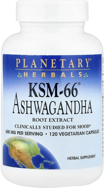 헁복하고 건강하세요 Planetary Herbals KSM-66® 아슈와간다 뿌리추출물 베지 캡슐 120정(캡슐 1정당 300mg) 늘 챙기셔야합니다, PlanetaryHerbalsKSM66아슈와간다뿌리추출, 1개 - 쿠팡
