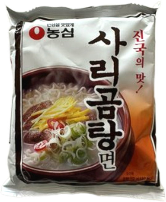 사리곰탕면 110g 5개입 X 8 팩 BOX, 40개