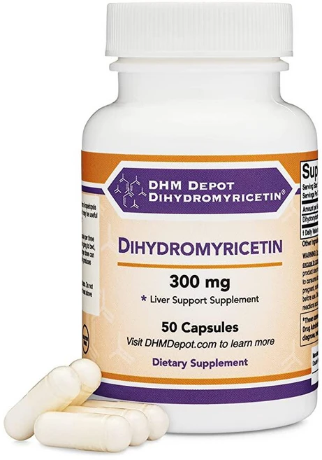 Double Wood Supplements Dihydromyricetin (DHM) 50 캡슐 300mg 간 지원 보충제 (타사 테스트 완료) 미국 제조 (DHM Depot, 50정, 1개 - 쿠팡