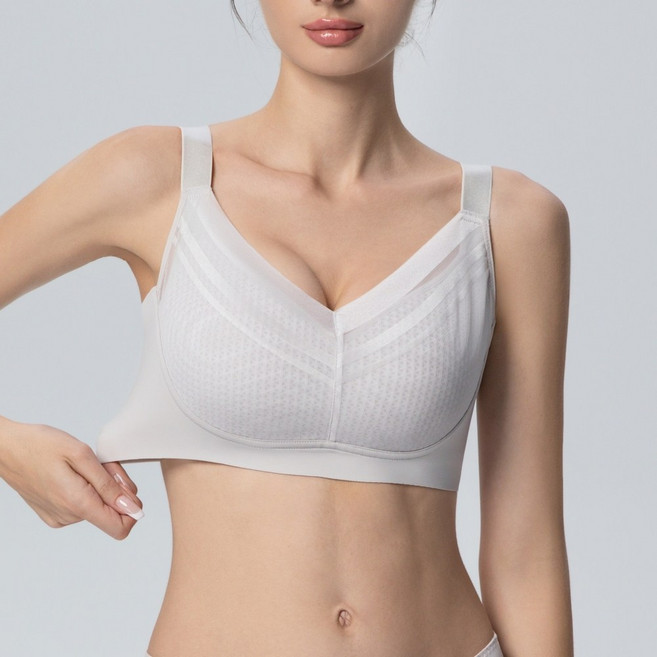 리아모르 심리스 큰컵 가슴작아보이는 미니마이저 처진가슴보정 브라