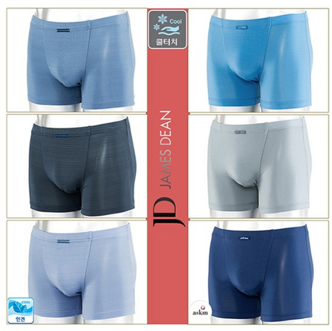 제임스딘 쿨 냉감 아스킨 인견 스판 기능성 드로즈 6종세트_57