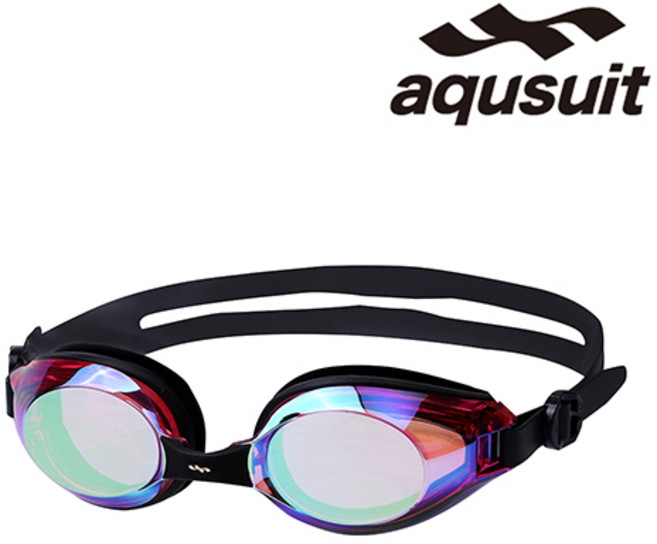 국내생산 아퀴스트 김서림방지 안티포그 미러코팅 물안경 성인 수경 TG-3000MR, 핑크블랙, 1개