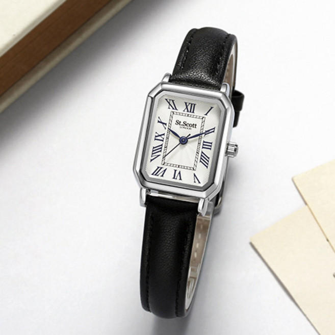 세인트스코트 ST5088SWBK 브렌타 레더 워치