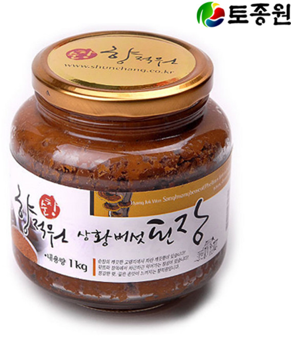 토종원 상황버섯 된장 1kg 유리병 순창전통, 1개