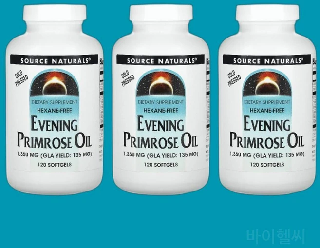 소스내추럴 달맞이꽃 종자유 1350mg 120정 3병 Evening Primrose Oil - 쿠팡