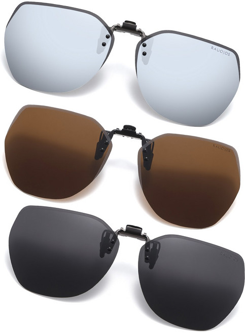 RAUOJOS 클립온 선글라스 스포츠 선글라스 안경위에 쓰는 편광 선글라스 ROS-MCS251